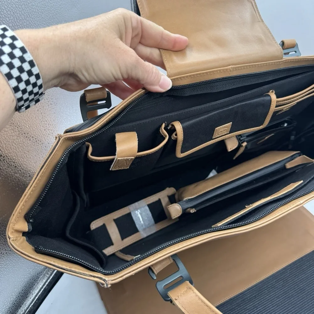 Nomahawk Urban Nomad Leather Tote Shoulder Bag Remote Laptop Platform Commuter